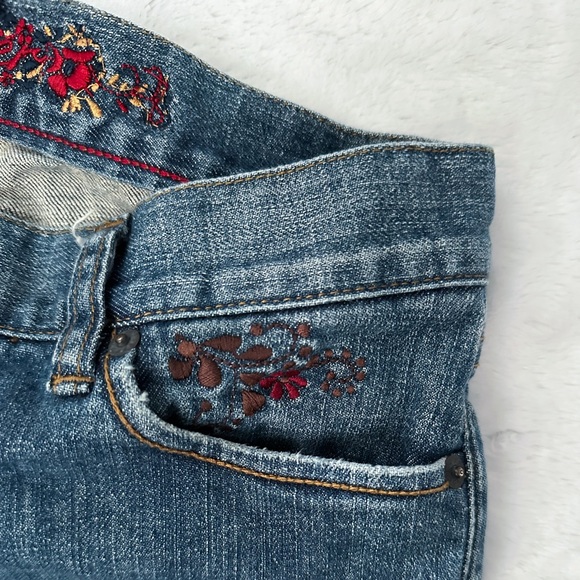 TED BAKER Y2k Floral Embroidered Low Rise Bootcut Jeans - Picture 7 of 13